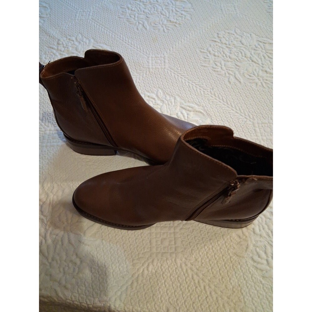 Cole Haan Womens River Chelsea Bootie Waterproof Boot Brown Leather Zip Size 10 - Picture 5 of 6
